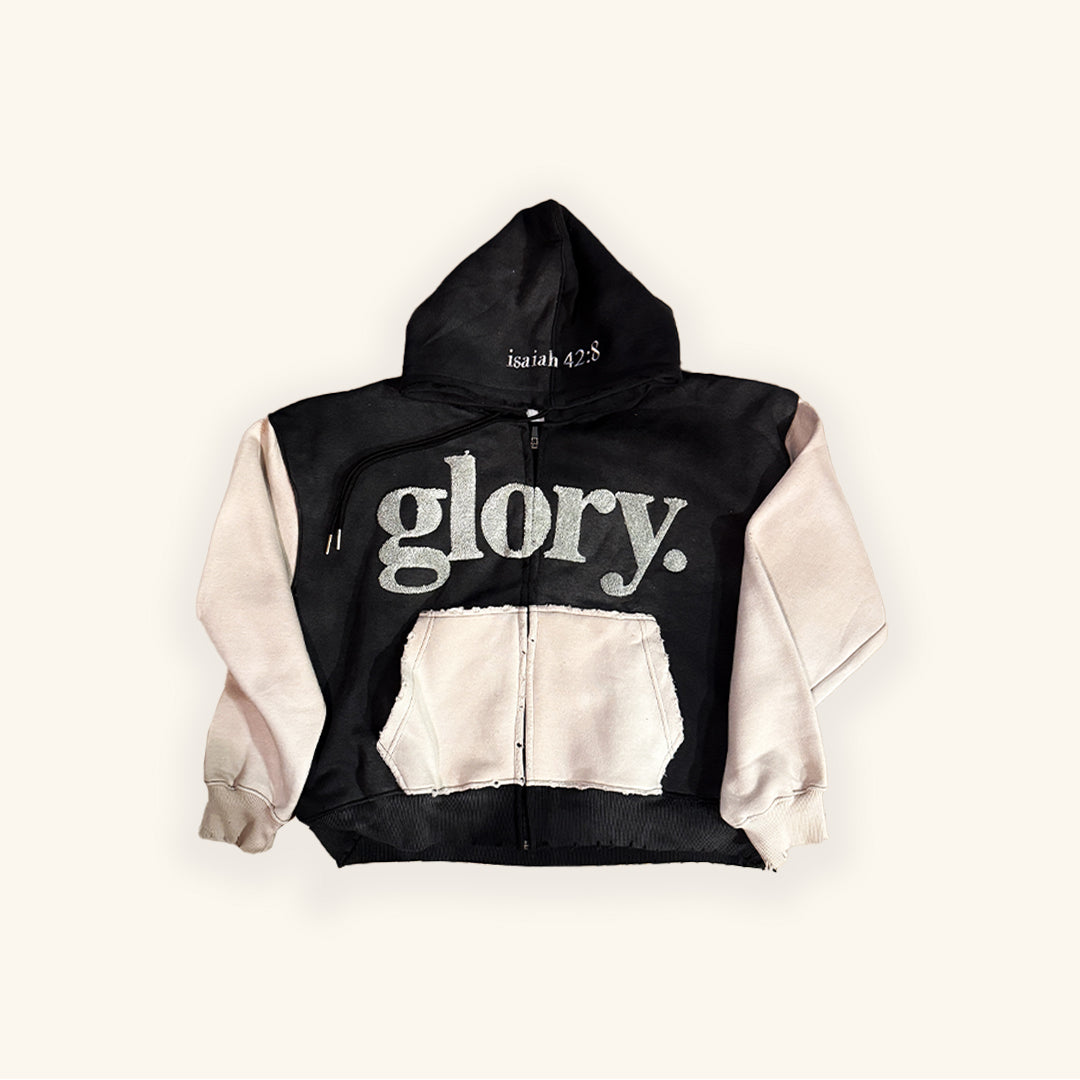 "Glory" Zip Up - Black