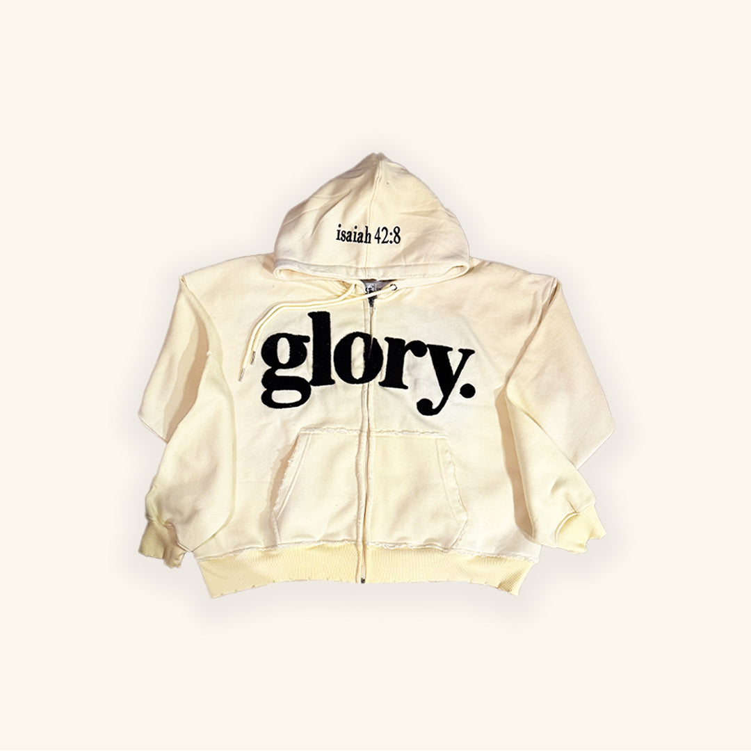 "Glory" Zip Up - Cream