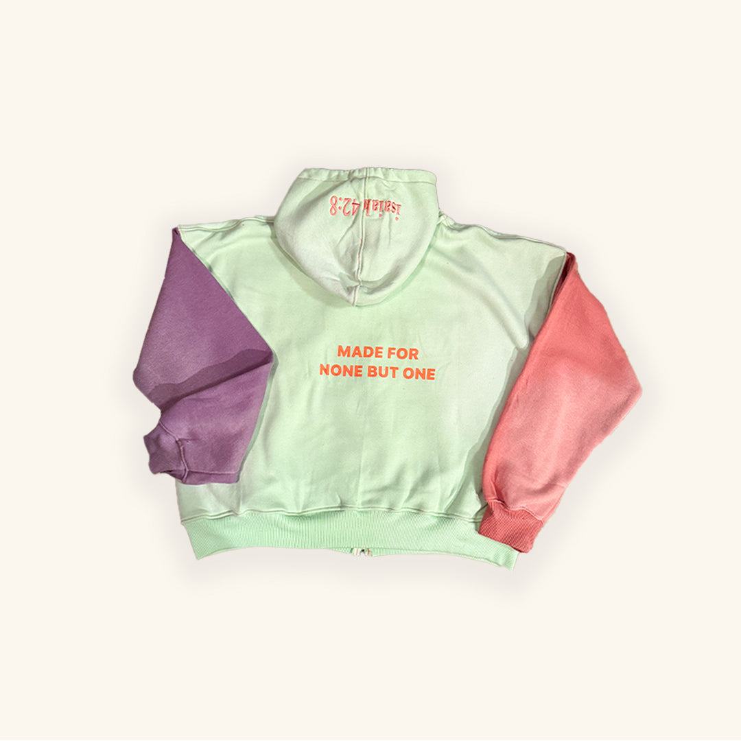 "Glory" Zip Up - Berry Block