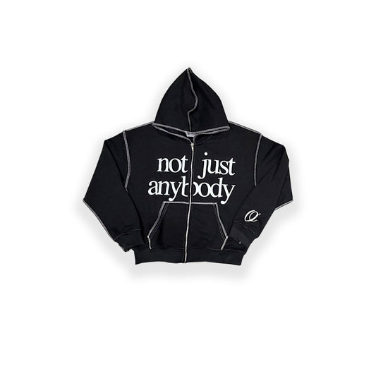 "NJA" Zip Up - BLK